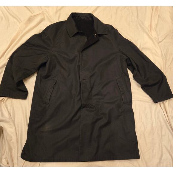 Salvatore Ferragamo Reversible Coat No Size Tag Gray/Black Made in Italy *read* - Picture 11 of 14